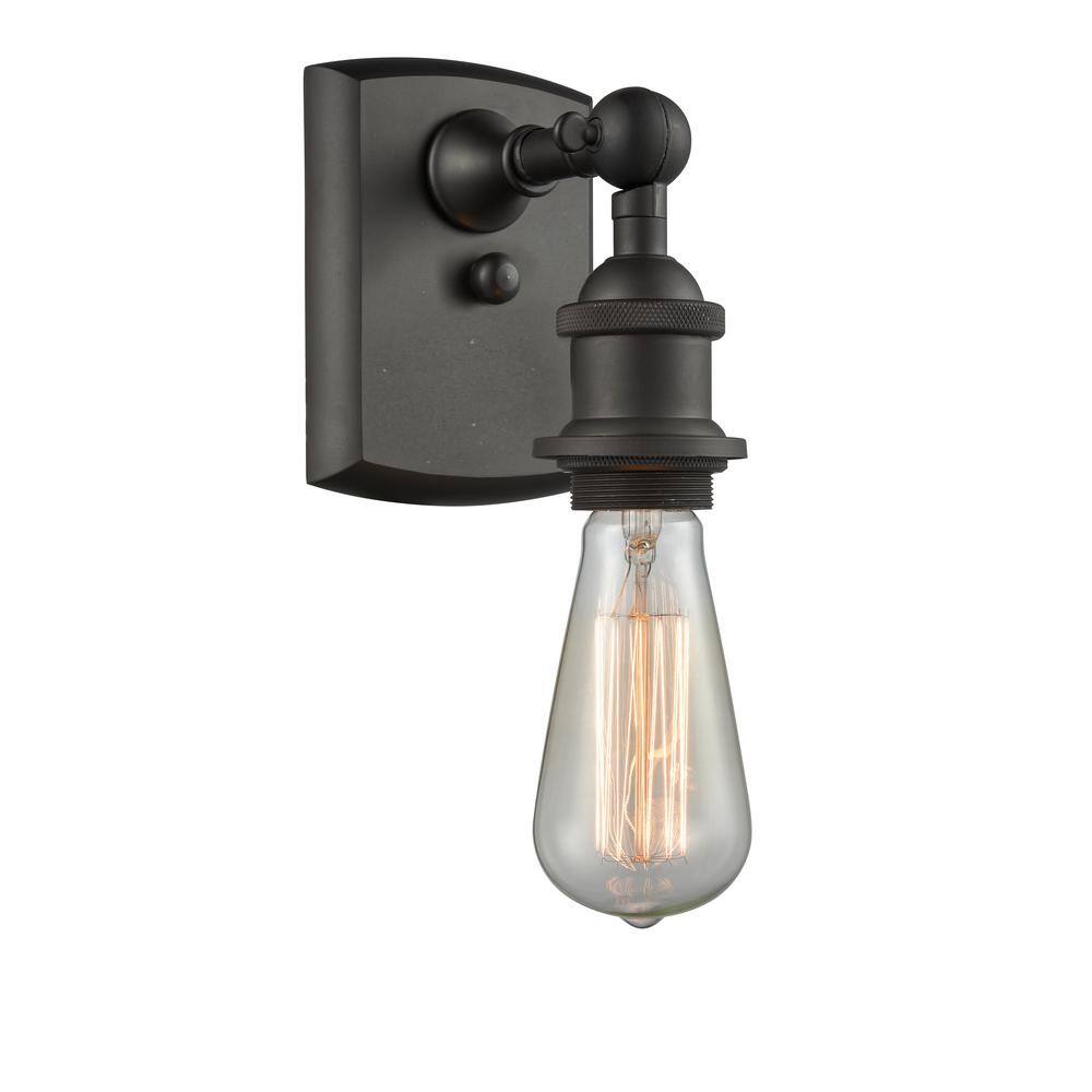 Innovations Bare Bulb 1-Light Oil Rubbed Bronze Wall Sconce 516-1W-OB ...