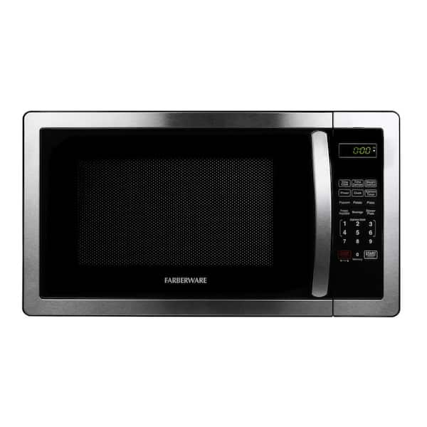 Farberware Countertop Microwave 1000 Watts, 1.1 cu ft - Microwave Oven With  LED Lighting and Child Lock - Perfect for Apartments and Dorms - Easy