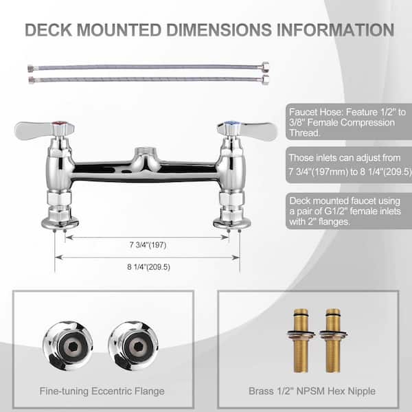 Pre-Rinse Commercial Kitchen Faucet With High Pressure Pull Down Sprayer - Disherwasher Faucet, Brass Kitchen Faucet - View #7