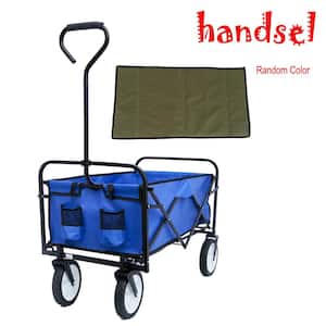 3.63 cu. ft. Steel Heavy Duty Large capacity Folding Wagon Garden Cart, for Outdoor Activities, Beaches, Parks, Camping