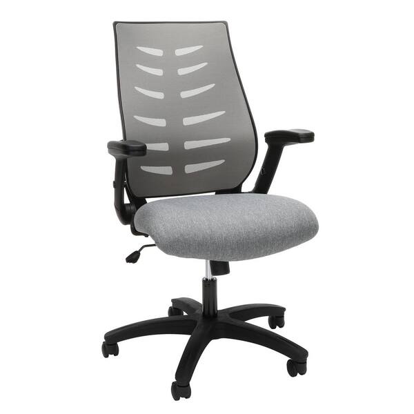 OFM Midback Gray Mesh Office Chair for Computer Desk