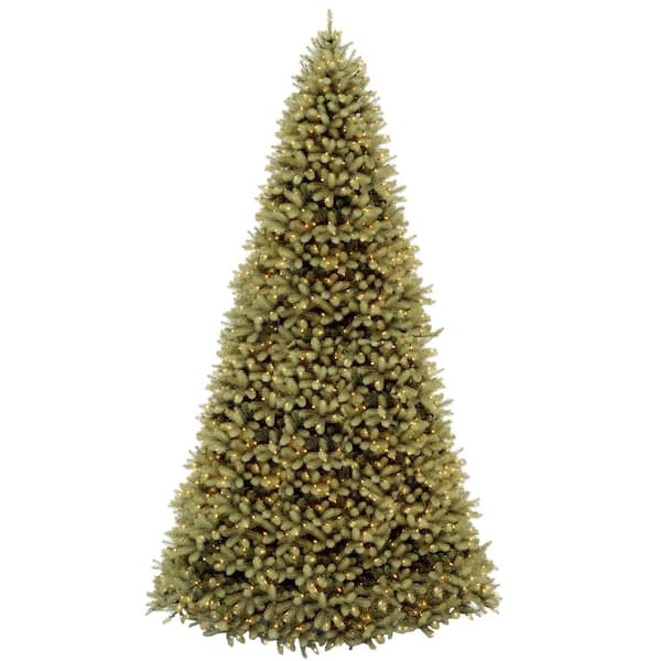 National Tree Company 12 ft. Feel Real Downswept Douglas Hinged Artificial Christmas Tree with 1500 Clear Lights