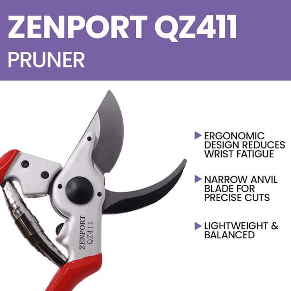 ZENPORT 2 in. Forged Carbon Steel Ergonomic Bypass Pruning Shear
