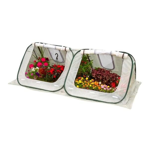 FlowerHouse StarterHouse 3 ft. H x 8 ft. W x 4 ft. D Pop-Up Greenhouse