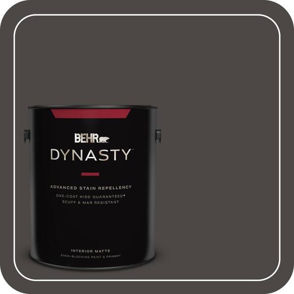 BEHR DYNASTY 1 gal. Home Decorators Collection #HDC-CL-14A Warm Onyx Matte Interior Stain-Blocking Paint & Primer