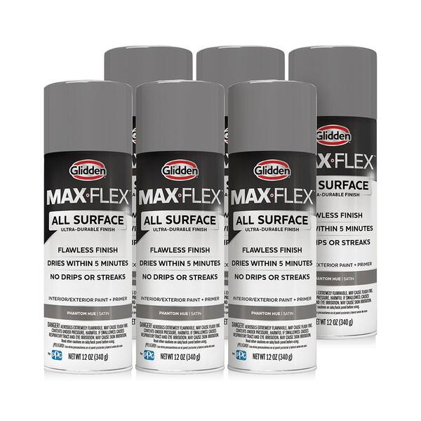 GLIDDEN MAX FLEX 12 oz. Satin Phantom Hue Interior/Exterior All Surface