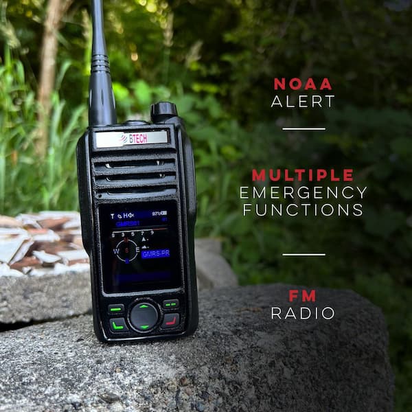 Lukyamzn Ultimate 100 Mile Range Rechargeable Waterproof Digital 2-Way Radio with Charging Cable and App PH00327B022
