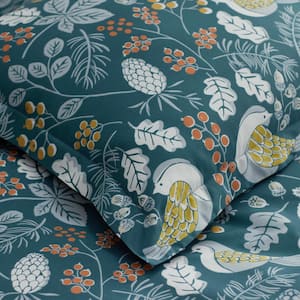 Company Cotton Swallow Leaf Cotton Percale Sham