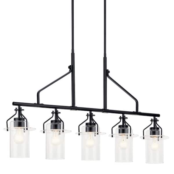 Kichler Everett 5-Light Black Industrial Chandelier
