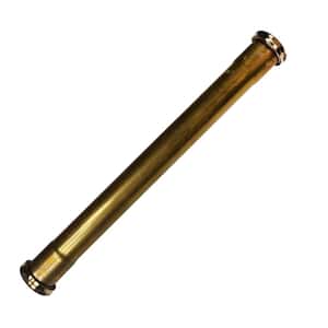 1-1/2 in. x 16 in. Raw Brass Double Ended Slip-Joint Extension Tube
