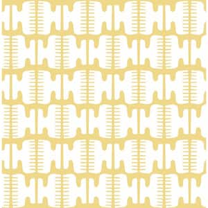 Yellow Shift Peel and Stick Wallpaper Sample