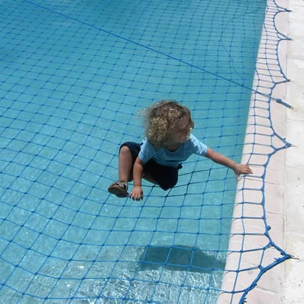 Water Warden Pool Safety Net Cover for 14 ft. x 28 ft. In-ground Pool, Heavy-Duty Protective Netting, Easy to Apply, Remove and Store