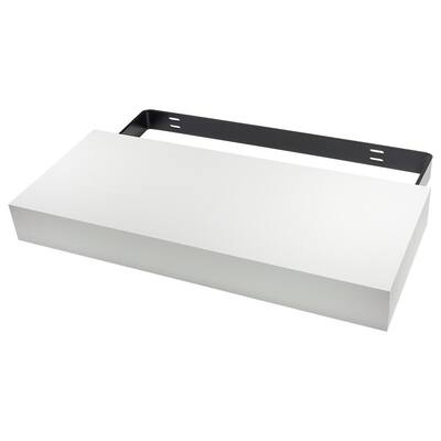 Floating Shelf Kit 24 in. x 10 in. x 2.75 in. MDF White Veneer