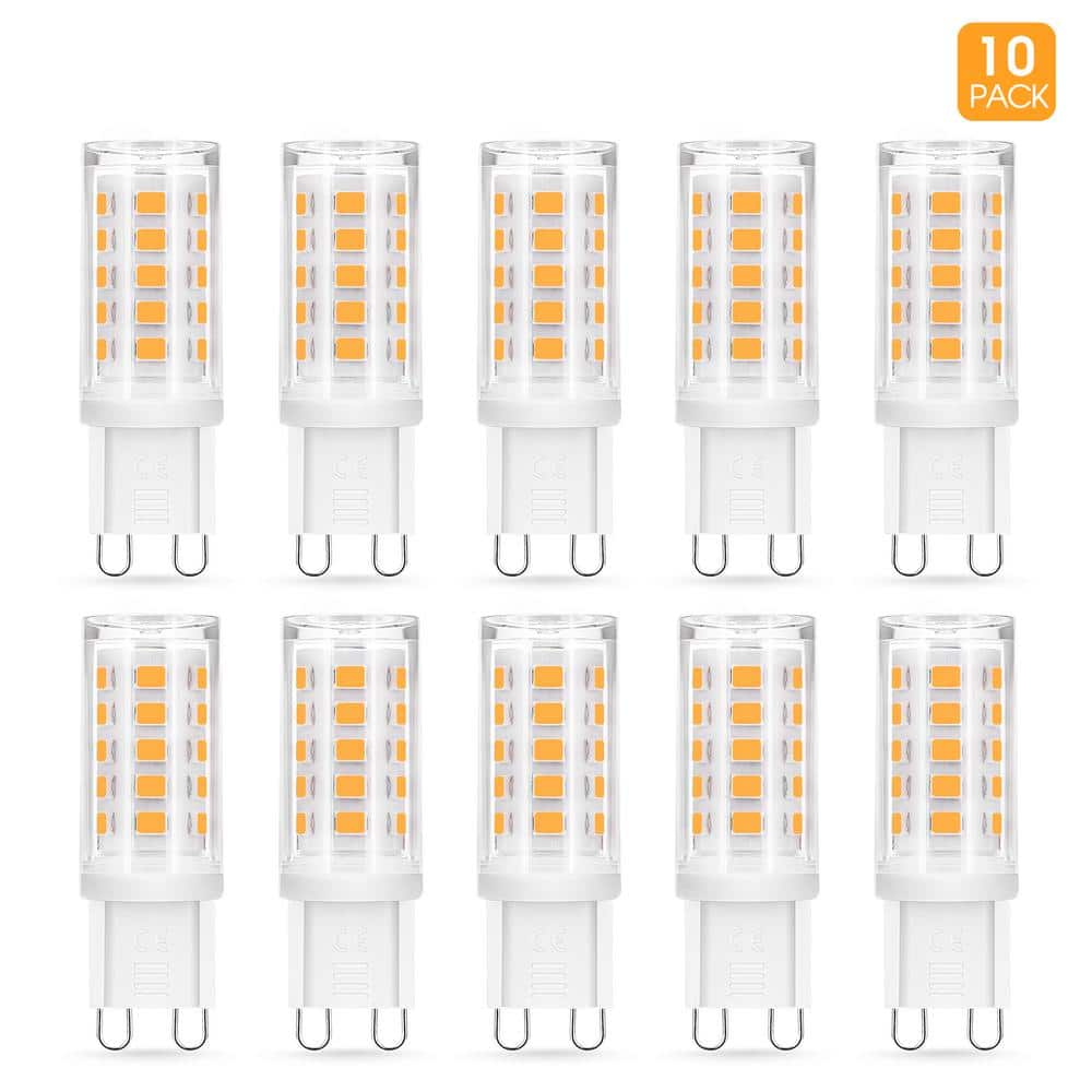 40-Watt Equivalent G9 Base Non-Dimmable LED Light Bulb in Warm White 3000K (10-Pack) price history on PriceWatchPro