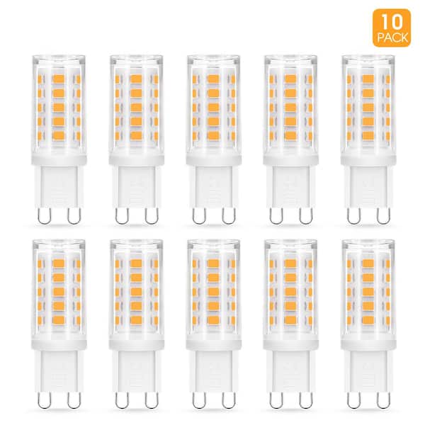 YANSUN 40-Watt Equivalent G9 Base Non-Dimmable LED Light Bulb in Warm White 3000K (10-Pack)