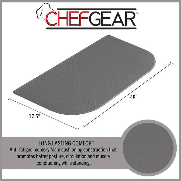 WellnessMats 36 x 24-Inch Gray Original Anti-Fatigue Kitchen Mat