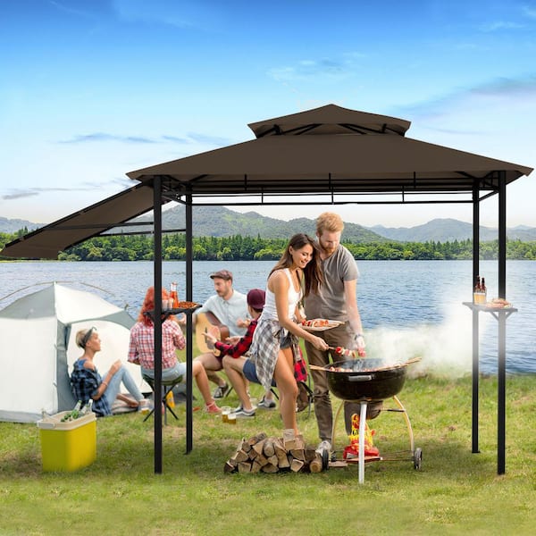 COVERONICS 8 ft. x 5 ft. Grill Gazebo Double Tiered with
