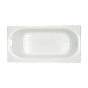 Princeton 60 in. x 30 in. Rectangular Drop-in Alcove Soaking Bathtub with Right Hand Drain in Arctic