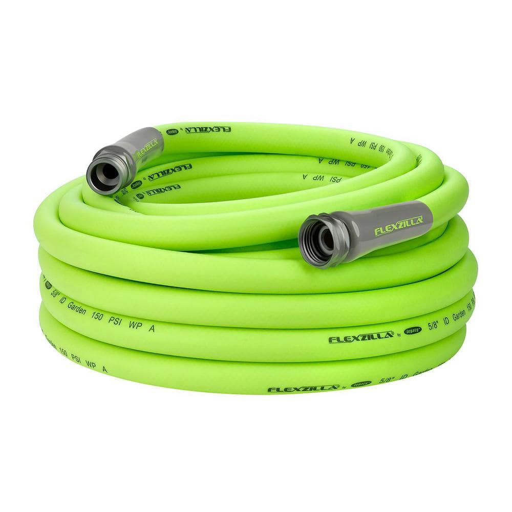 Flexzilla 5 8 In X 50 Ft ZillaGreen Garden Hose With 3 4 In GHT   Flexzilla Garden Hoses Hfzg550yw E 64 1000 