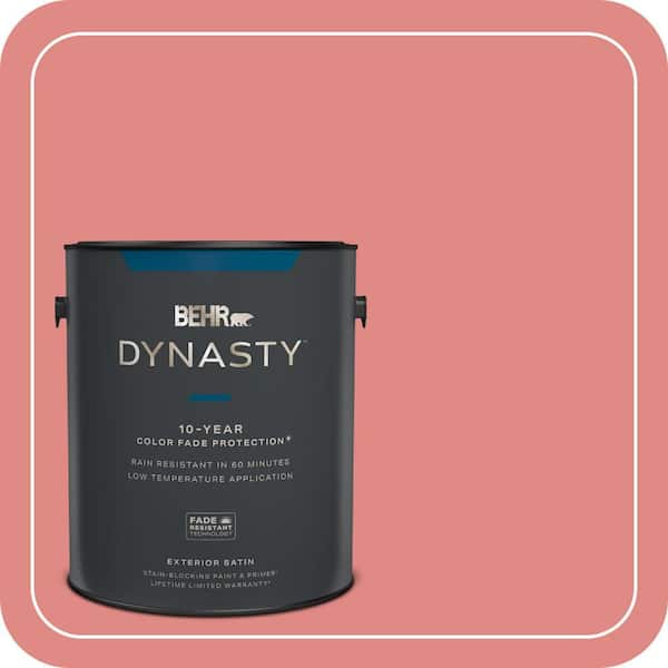 BEHR DYNASTY 1 gal. Home Decorators Collection #HDC-SP16-12 Begonia Satin Enamel Exterior Stain-Blocking Paint & Primer