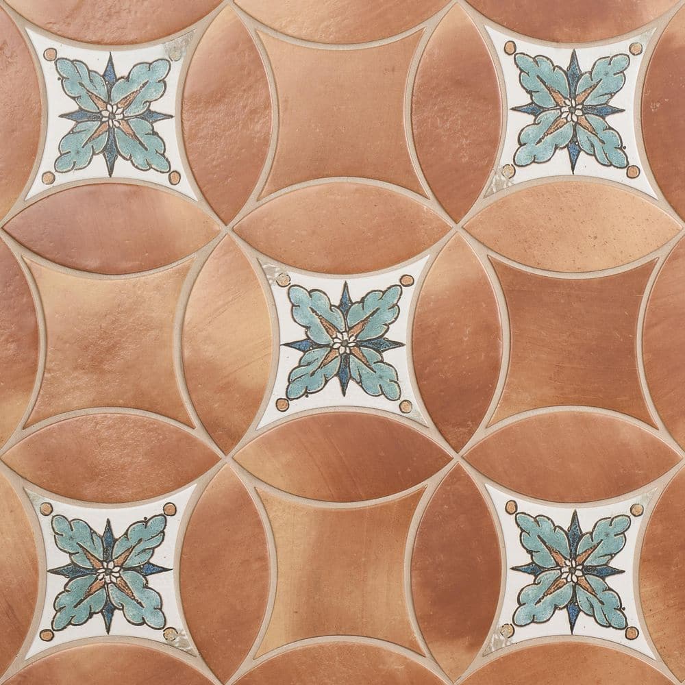 Dorel Deco Amelia 3.14 in. x 0.39 in. Petal and Kite Matte Porcelain Floor and Wall Tile Sample price history on PriceWatchPro
