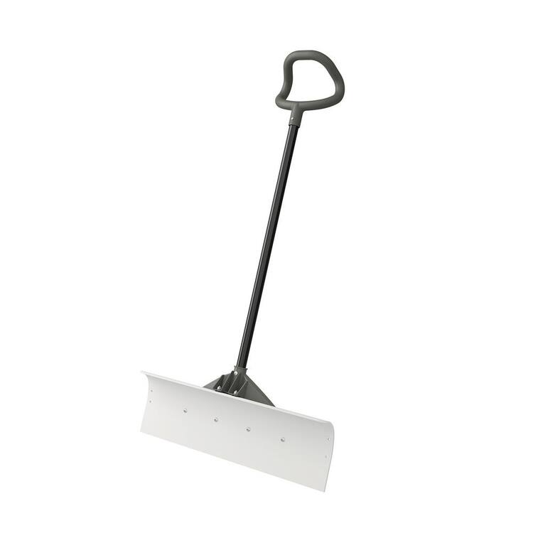 Suncast 52 in. Steel Handle Steel Blade Snow Pusher