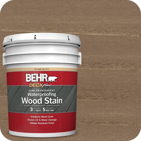 5 gal. #ST-249 Coastal Gray Semi-Transparent Waterproofing Exterior Wood Stain