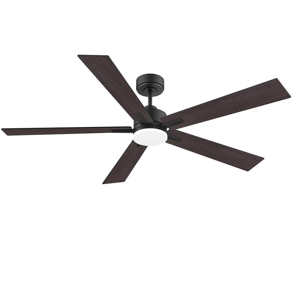 60 in. Intelligent Control Black 6 Speed Brown 2 Size Downrod Mount Standard Ceiling Fan with 3CCT Dimmable Light price history on PriceWatchPro