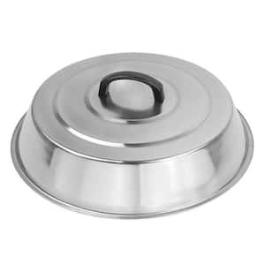 12 in. Round Stainless Steel Cheese Melting Dome, Steaming and Basting Cover