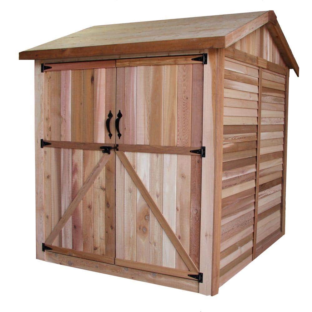 Outdoor Living Today 6 Ft X, Home Depot Outdoor Wood Storage Sheds