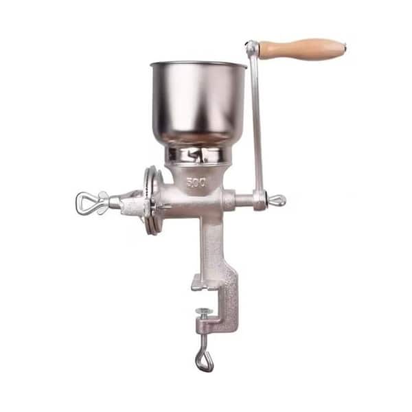 Manual Hand Crank Grain Grinder, Adjustable Heavy Duty Table Clamp Mill for Wheat Corn Coffee Nuts Oats