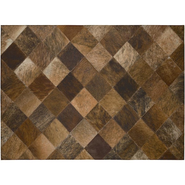 Laredo Brown 1 ft. 8 in. x 2 ft. 6 in. Indoor/Outdoor Washable Rug
