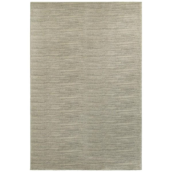 AVERLEY HOME Rydal Beige/Ivory 10 ft. x 13 ft. Solid Area Rug