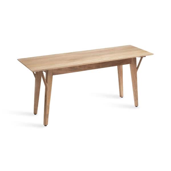 Kate and Laurel McCutcheon Natural Dining Bench without Back 42 in. W