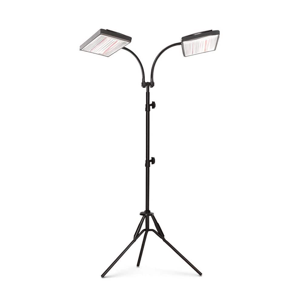 75 in. Adjustable Dual-Head Full Spectrum LED Grow Light with 4/8/12H Timer, Dimmable Standing Lamp for Indoor Plants price history on PriceWatchPro