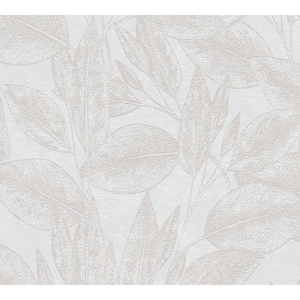Suki Cream Leaves Wallpaper