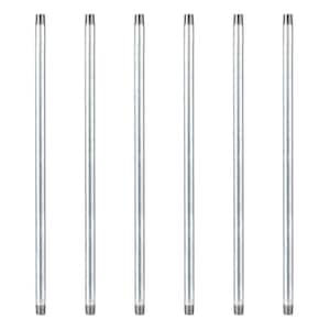 1/2 in. x 2 ft. Galvanized Steel Pipe (6-Pack)