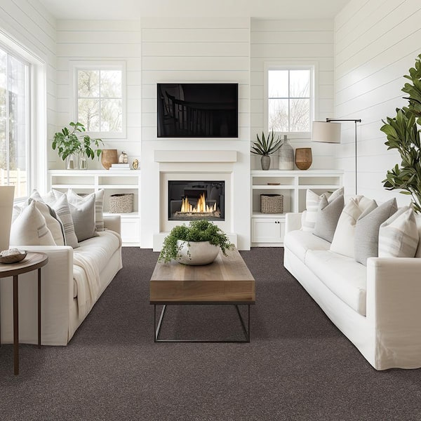 Plush Dreams III - Lavish-Gray 12 ft. 68 oz. Triexta Texture Installed Carpet