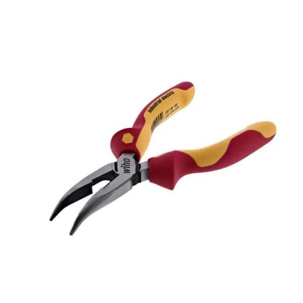 8 in. 1000-Volt Insulated Bent Long Nose Pliers