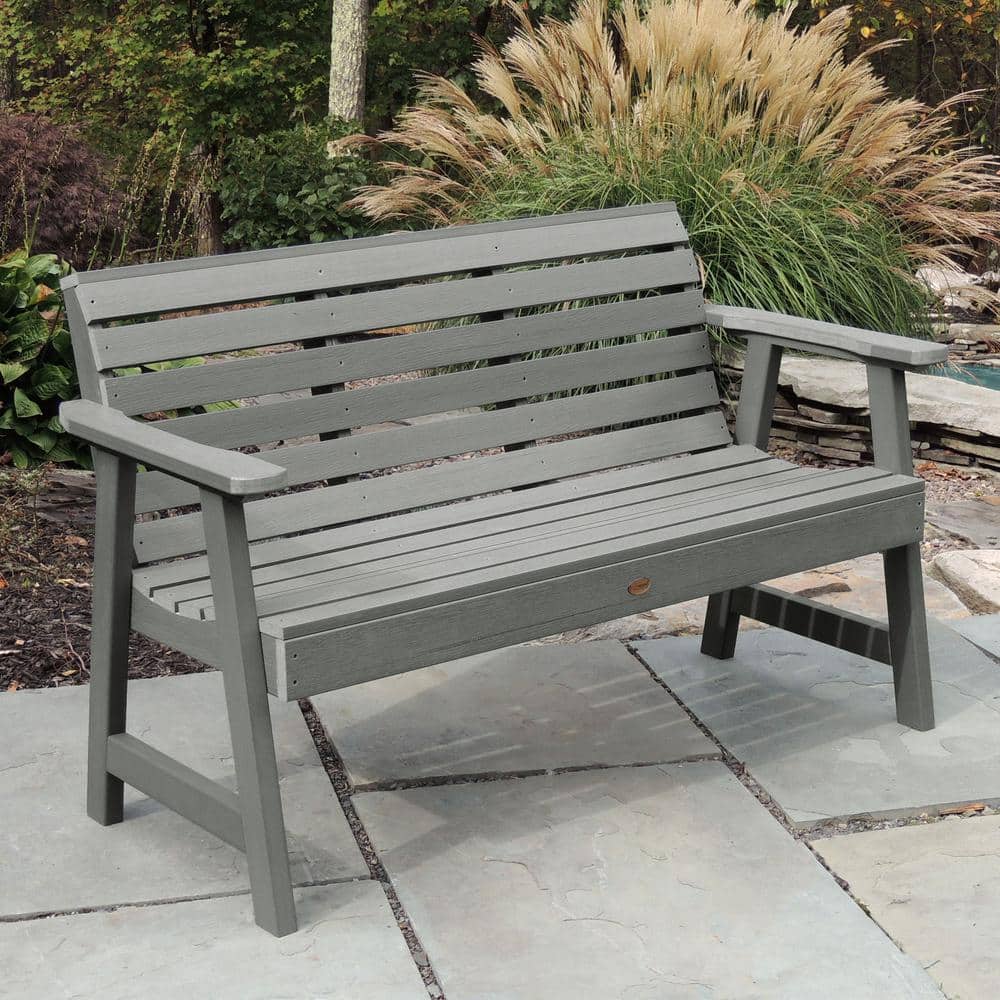 Weatherly 5 ft. 2-Person Coastal Teak Recycled Plastic Outdoor Garden Bench price history on PriceWatchPro