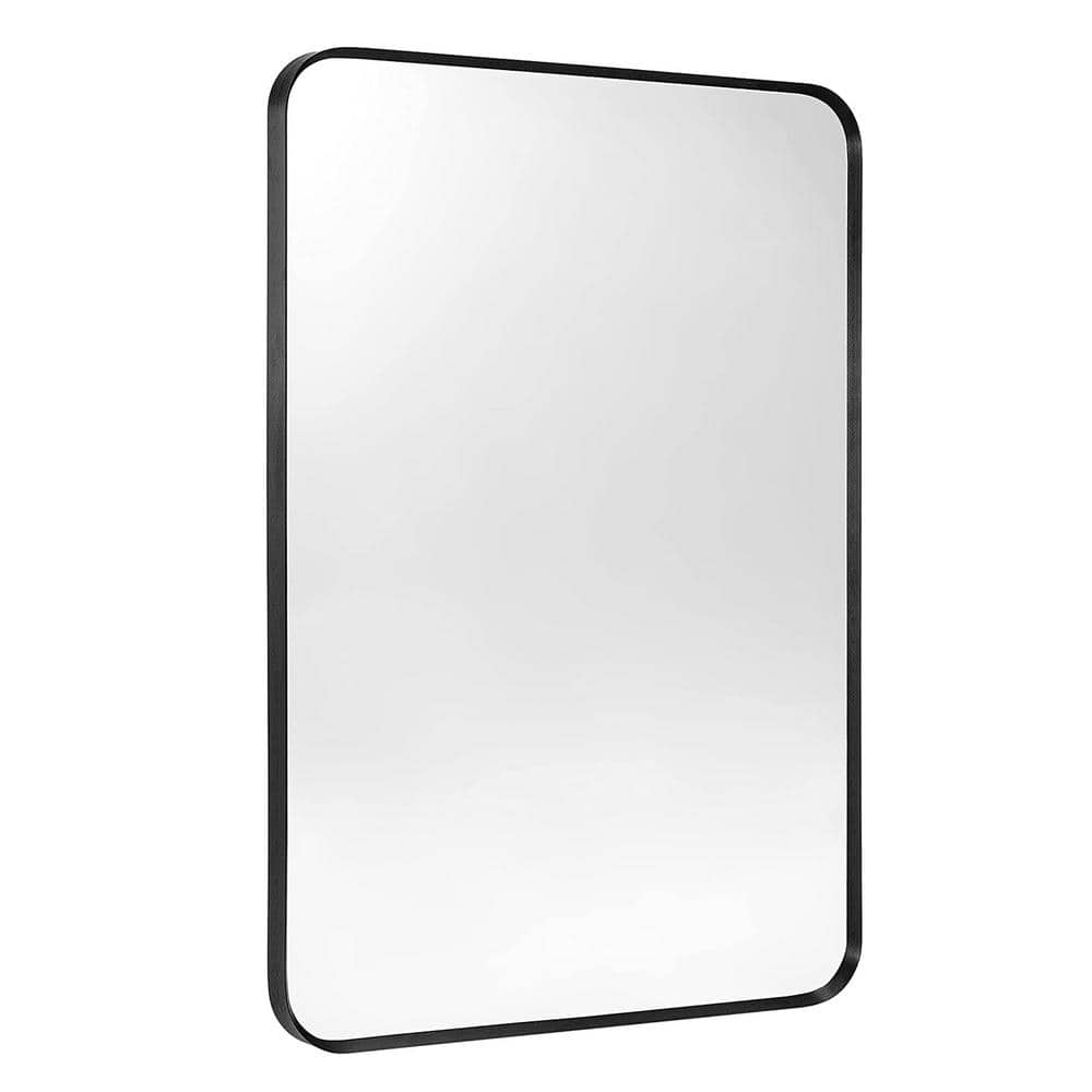 24 in. W x 32 in. H Rounded Rectangular Aluminum Alloy Framed Wall-Mounted 