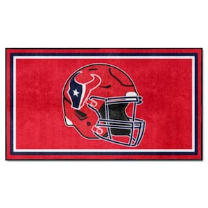 Houston Texans Red 3 ft. x 5 ft. Plush Area Rug