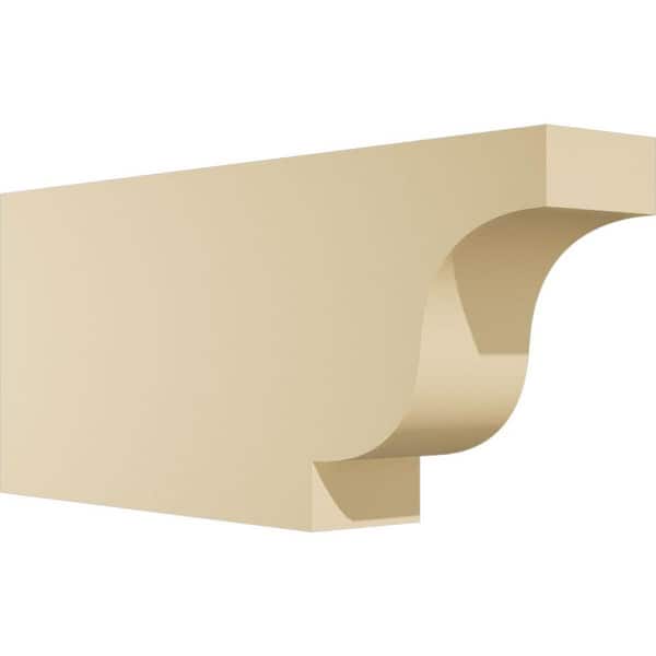 Ekena Millwork Standard Newport 4 in. W x 10 in. H x 24 in. D Signature Urethane Rafter Tail Outlooker