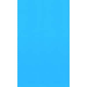 Blue 12 ft. x 24 ft. Oval Standard Gauge Overlap Liner - 48/54-in