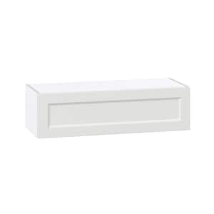 Alton Painted White Shaker Assembled Wall Bridge Cab with Lift Up 36 in. W x 10 in. H x 14 in. D