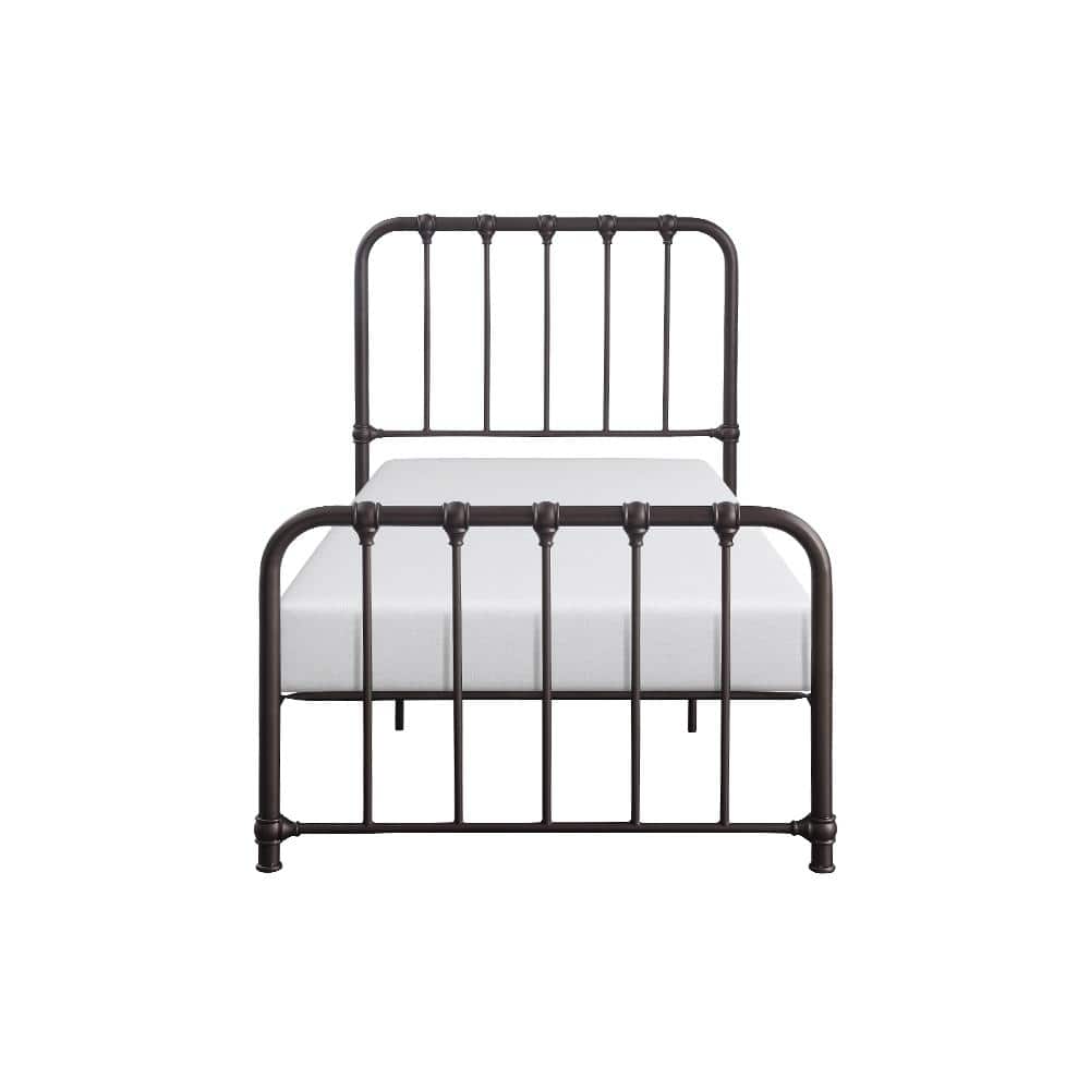 Jocelyn Dark Bronze Metal Frame Twin Platform Bed