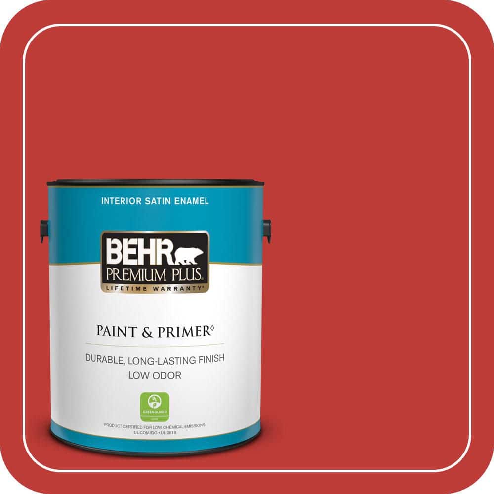 1 gal. #P150-7 Flirt Alert Satin Enamel Low Odor Interior Paint & Primer price history on PriceWatchPro