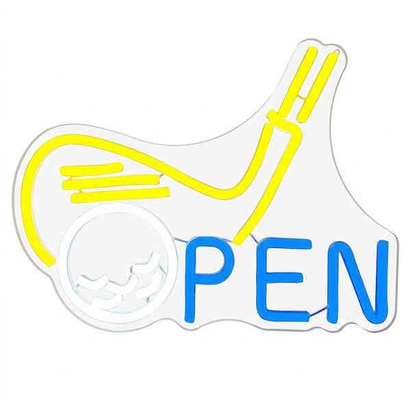 Neon Sign Series Golf Shape Acrylic LED Dimmable Wall Decor Neon Light for Golf Club Bar Party Home Office