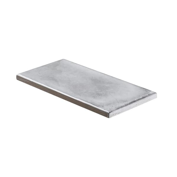 Jeffrey Court Take Home Tile Sample - Gris Rustico Gray 3 in. x 6 in. Glossy Textured Ceramic