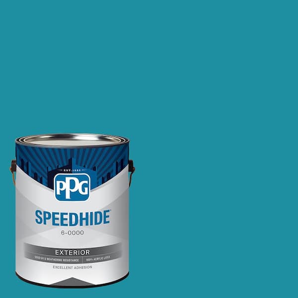 SPEEDHIDE 1 gal. Safe Harbor PPG1235-6 Semi-Gloss Exterior Paint